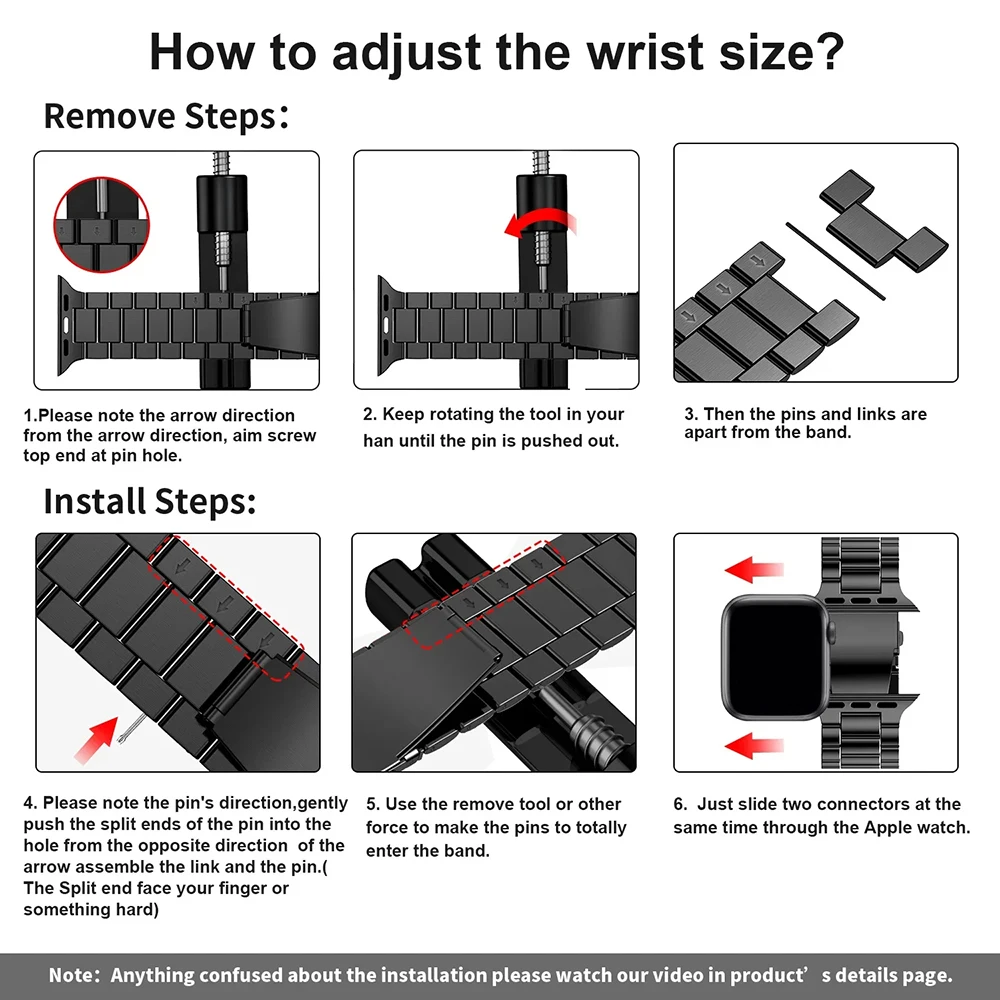 Браслет из нержавеющей стали для apple watch - Фотография_3