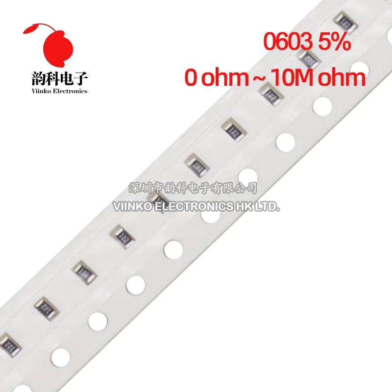 0603 5% резистор smd 0r ~ 10m 1/10w 10 100 150 220 330 470 ом 1k 2