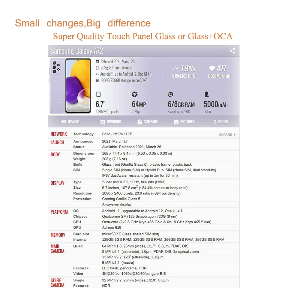Замена для samsung galaxy a52 a52s - Фотография_6