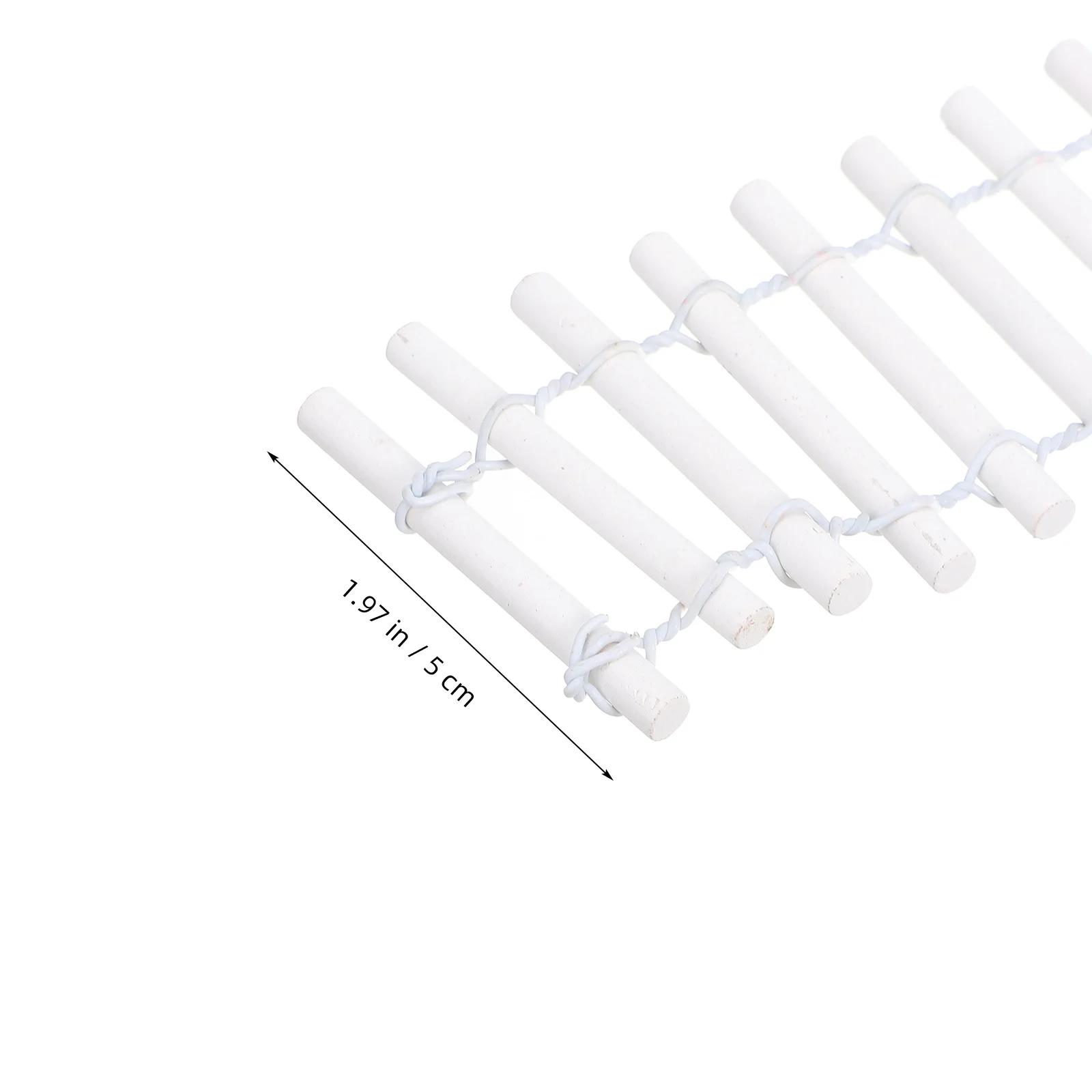 Мини-деревянный белый забор - Фотография_4