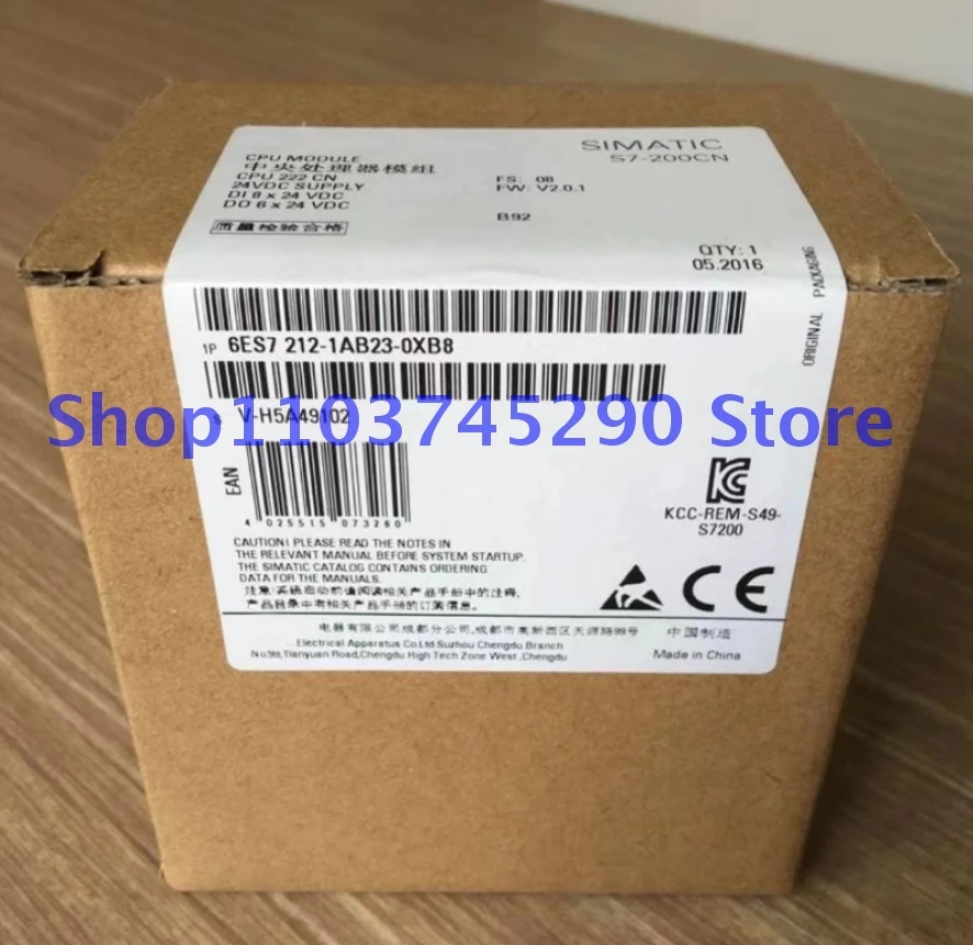 Новый бренд 6es7212-1ab23-0xb8 оригинальный 6es72121ab230xb8 в коробке
