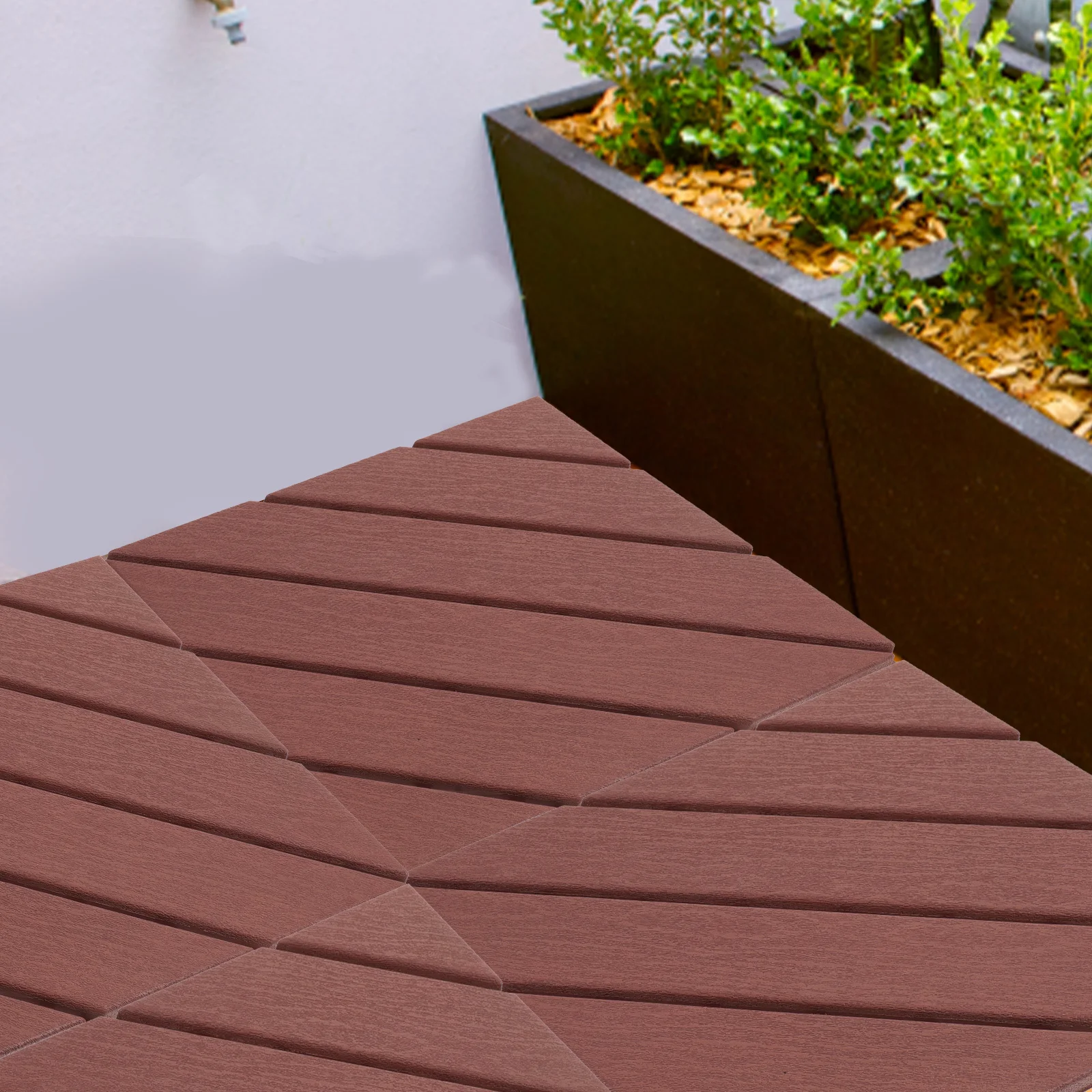 Пластиковая блокирующая плитка для палубы - Фотография_3