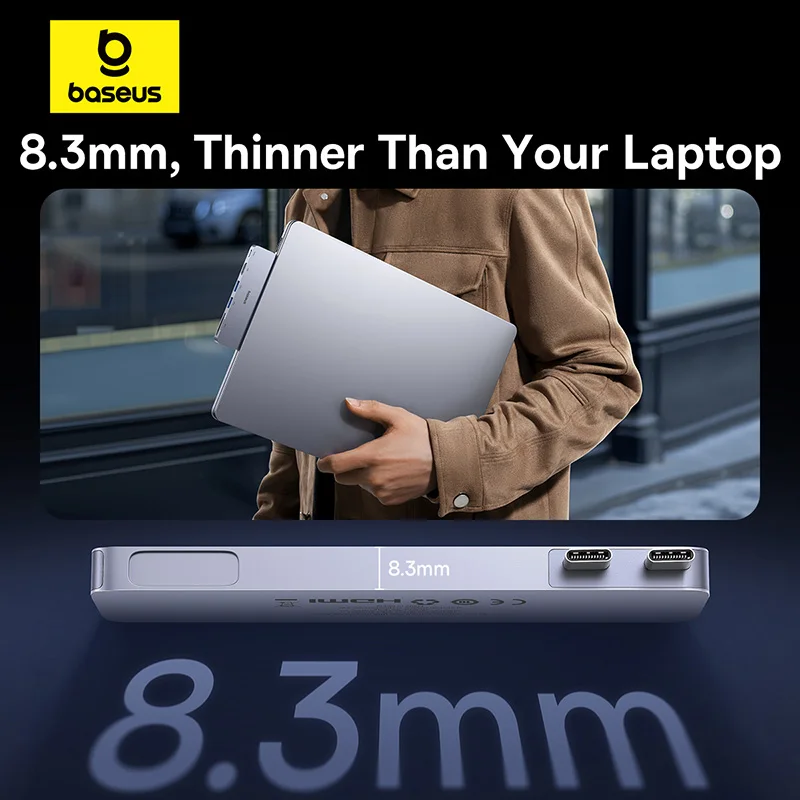 Baseus dual usb-c hub to hdmi-совместимый - Фотография_2