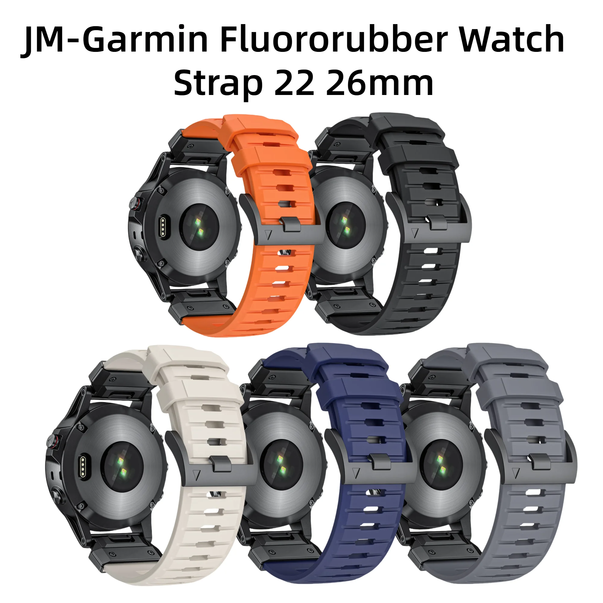 Быстросъемная силиконовая лента 22 мм/26 мм для garmin fenix 7/7x
