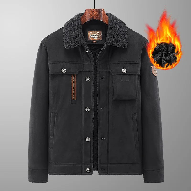 Мужская замшевая флисовая куртка - Фотография_5