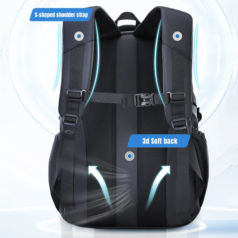 Черный рюкзак для учащихся начальной школы - Фотография_3