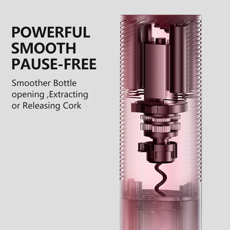 Портативная автоматическая открывалка для вина с usb-зарядкой - Фотография_2