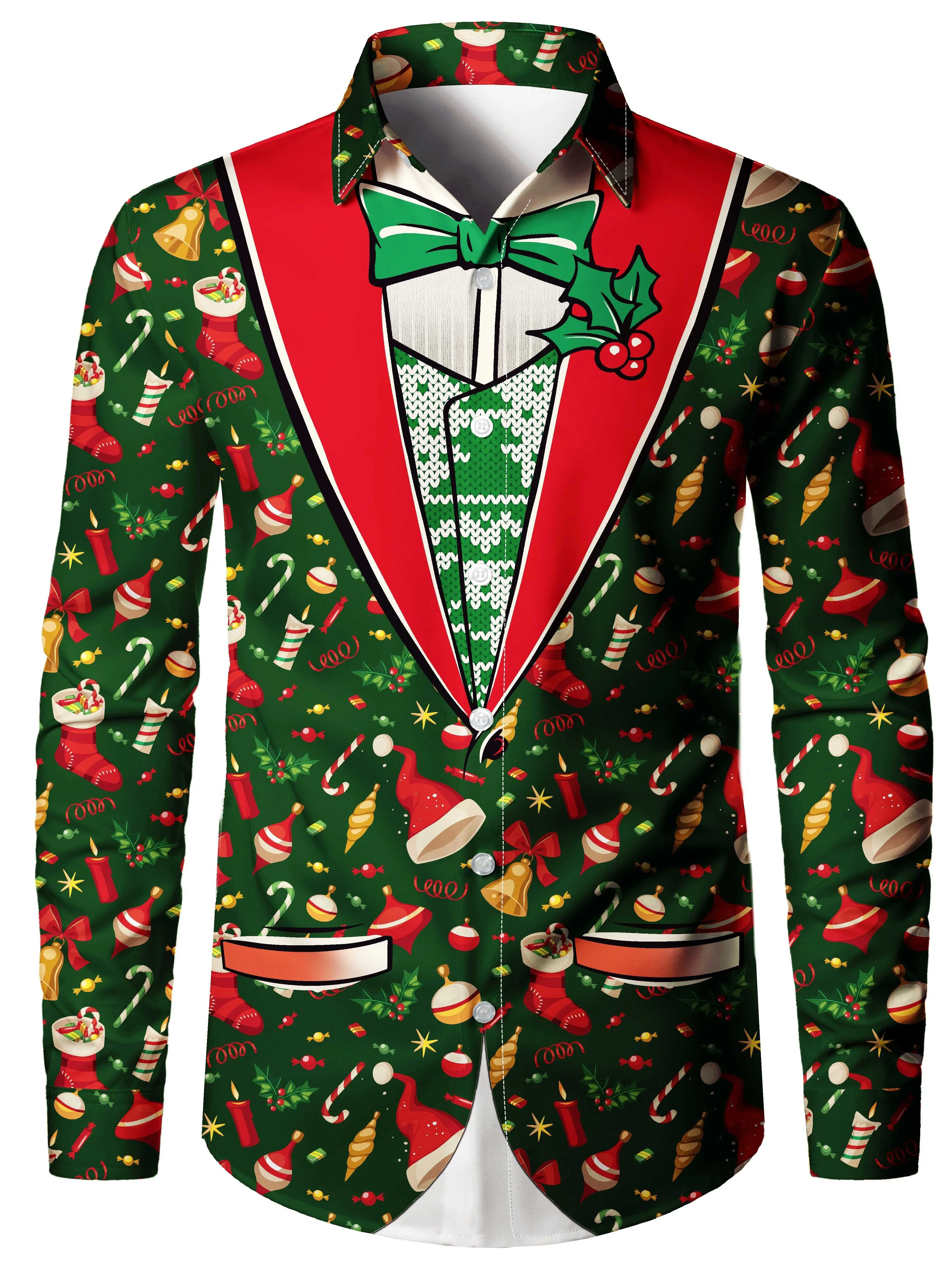 Christmas theme men's fake