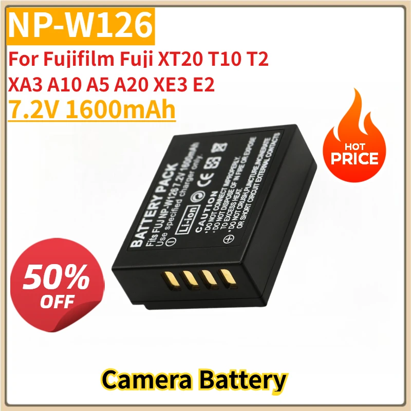 Новый сменный аккумулятор для камеры np-w126 7