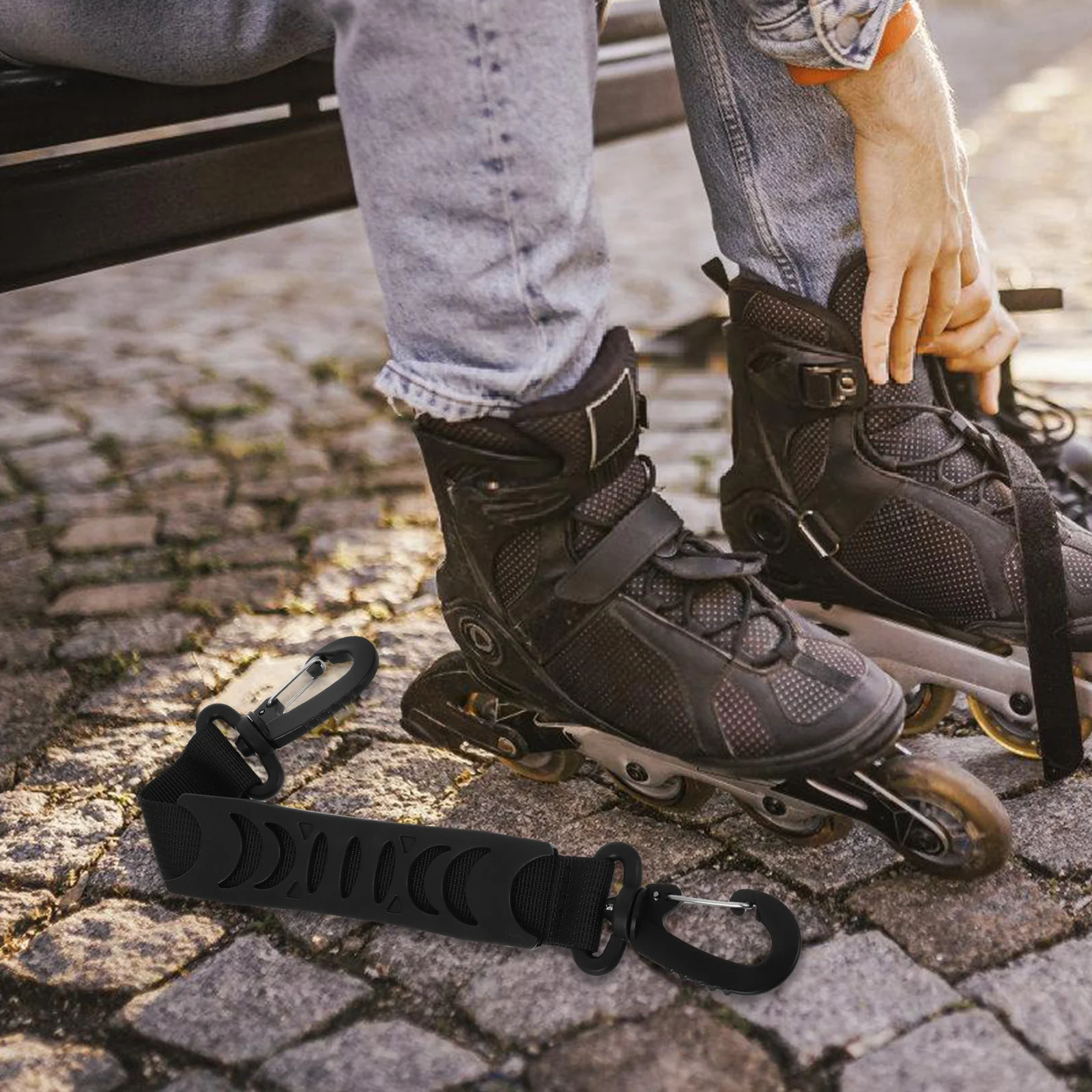 Регулируемый ремень для переноски лыжных ботинок - Фотография_5