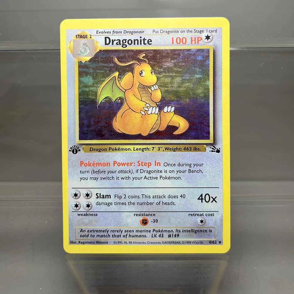 Карты pkm, 1-е издание charizard blastoise dragonite 1996 - Фотография_3