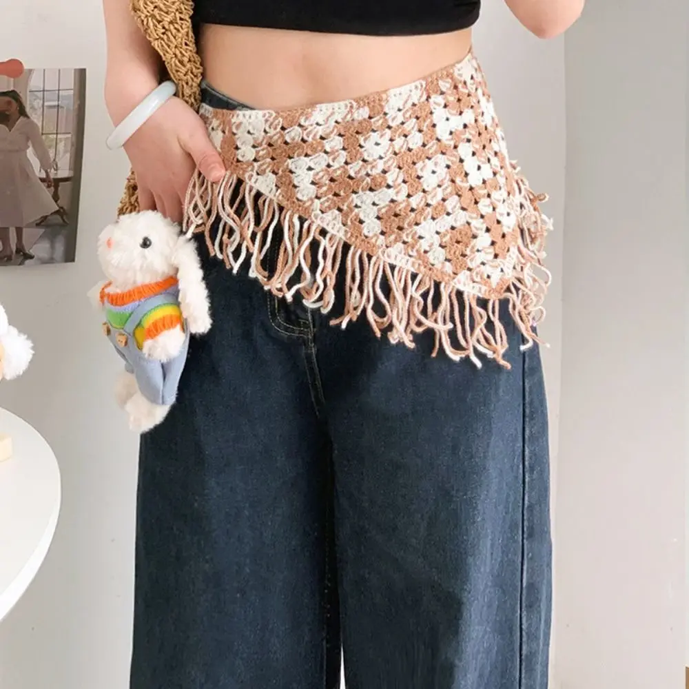 Богемный тюрбан, вязаный треугольный - Фотография_4