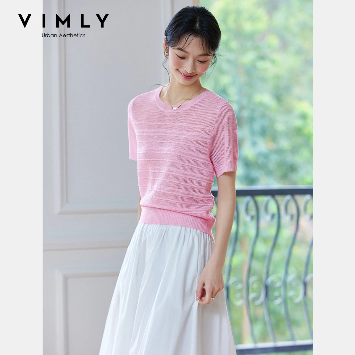 Vimly однотонные вязаные пуловеры - Фотография_3