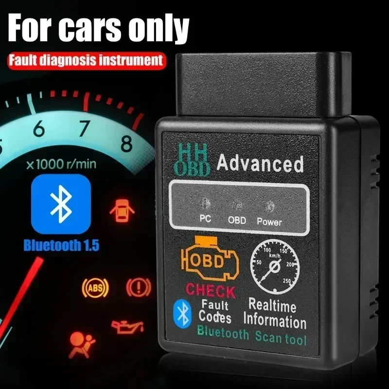Bluetooth-совместимый автомобильный сканер obd2 elm327 v1 - Фотография_2