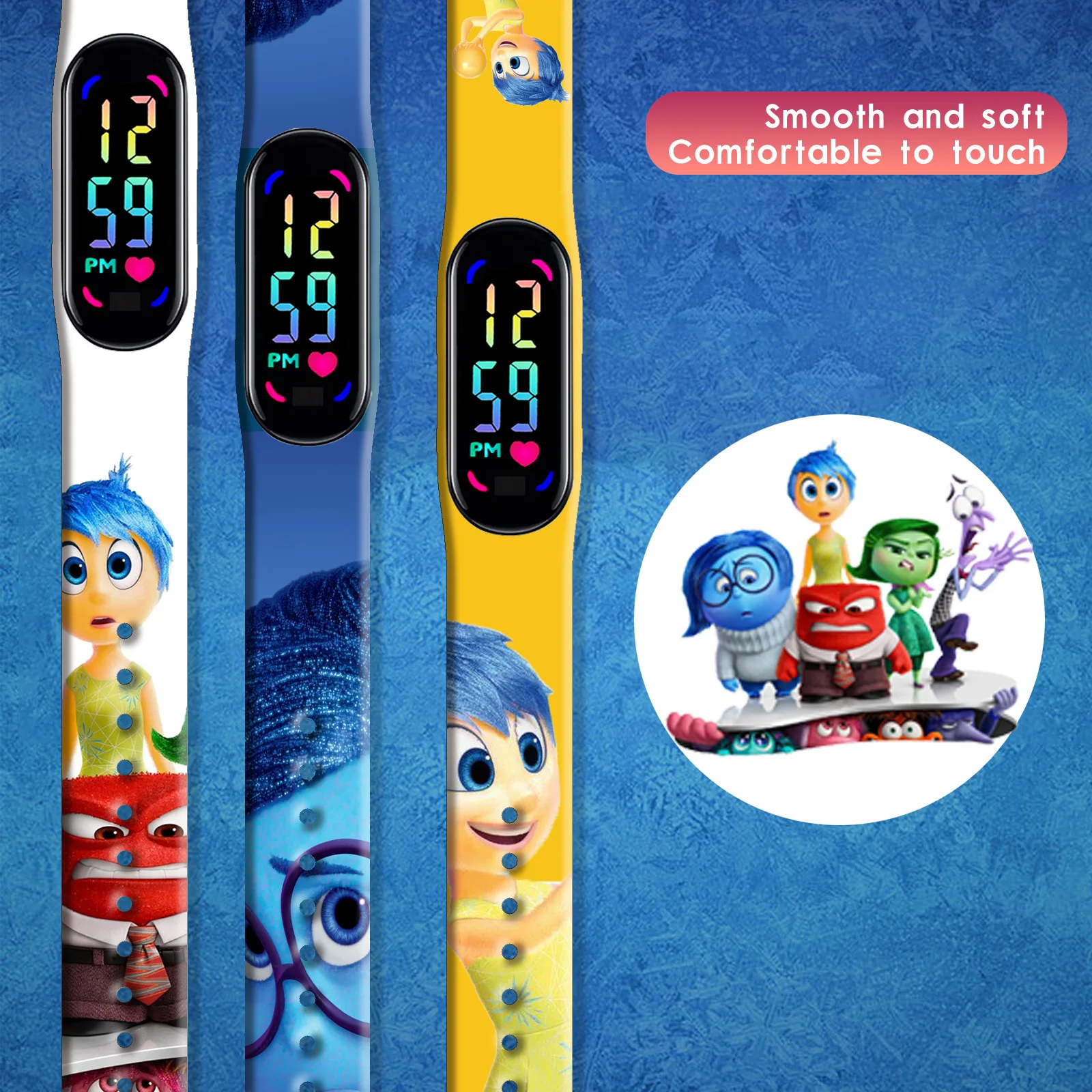Новые детские часы disney inside out в стиле аниме - Фотография_2