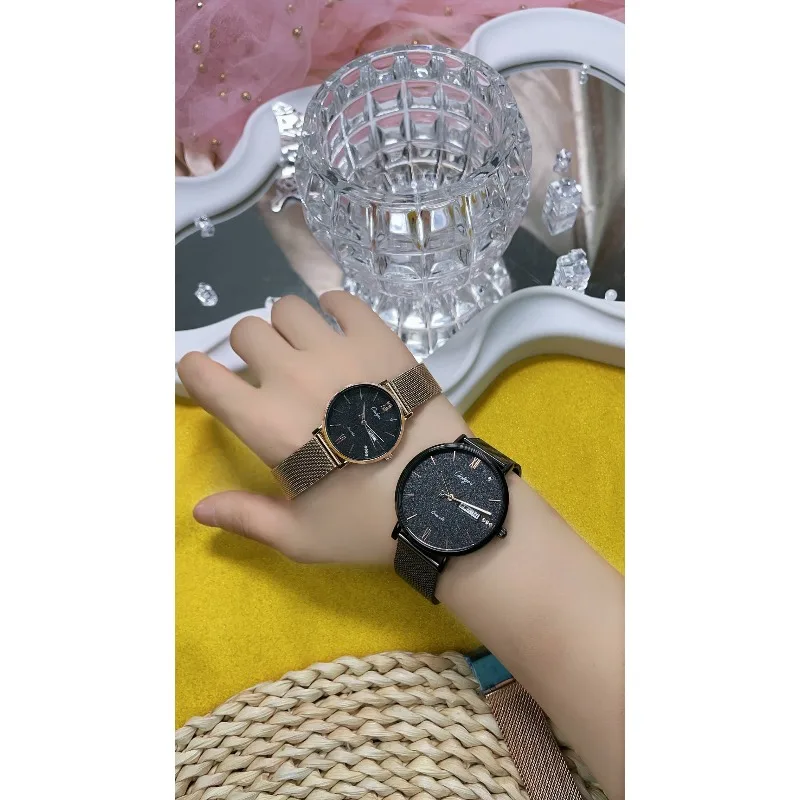 Часы для пар ко дню святого валентина для мужчин и женщин с календарем