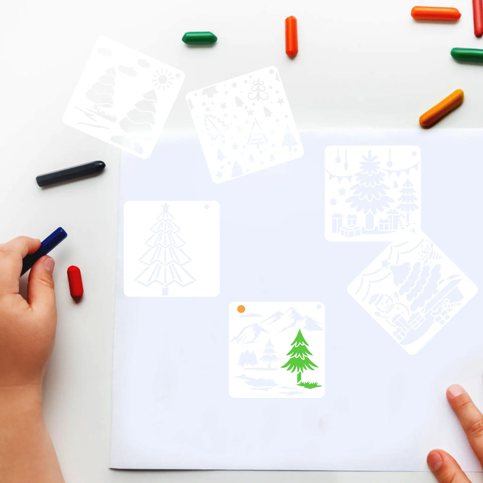 Трафареты для рисования рождественской елки - Фотография_3