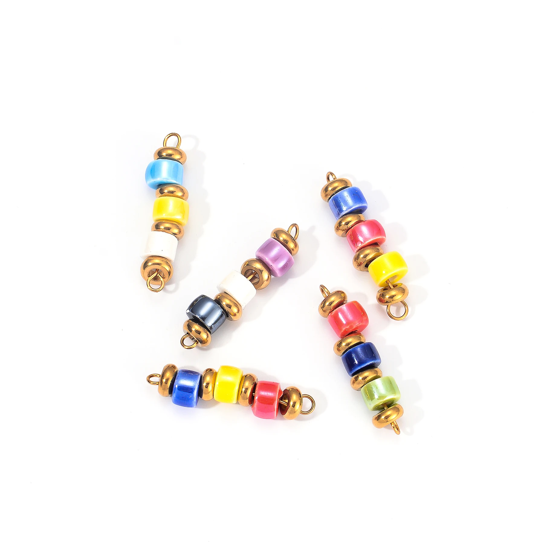 Разноцветные керамические бусины - Фотография_4