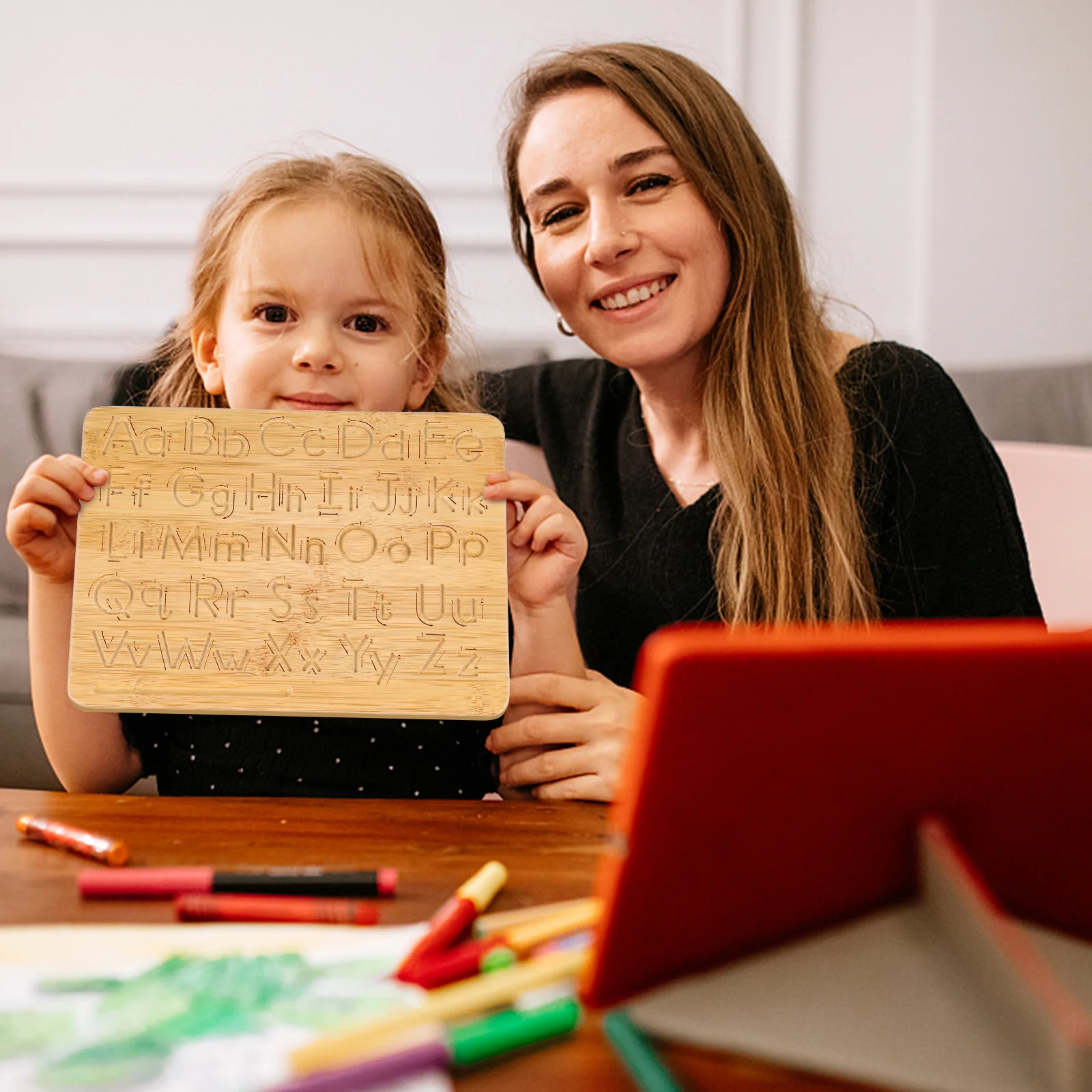 Деревянная доска с алфавитом - Фотография_6