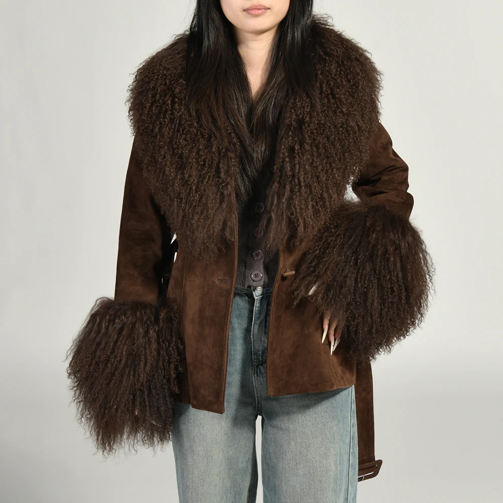 Женская куртка из натуральной замши - Фотография_4