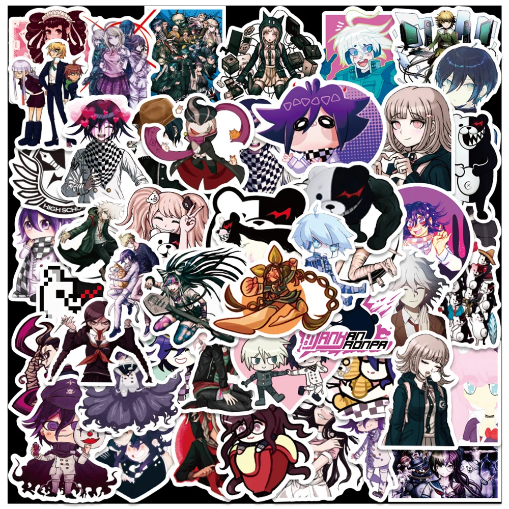 Наклейки naegi makoto kyoko danganronpa аниме