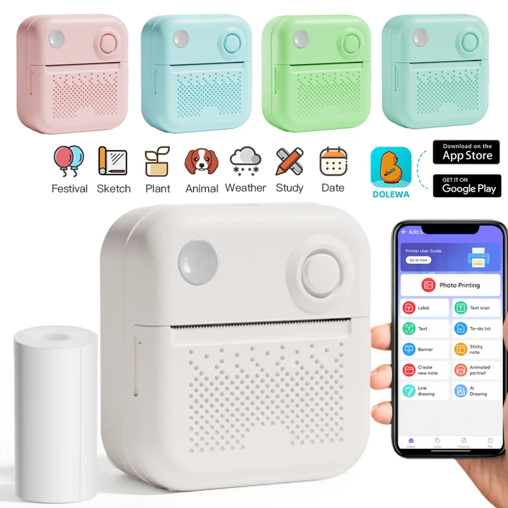 Dolewa d3 портативный принтер термальная