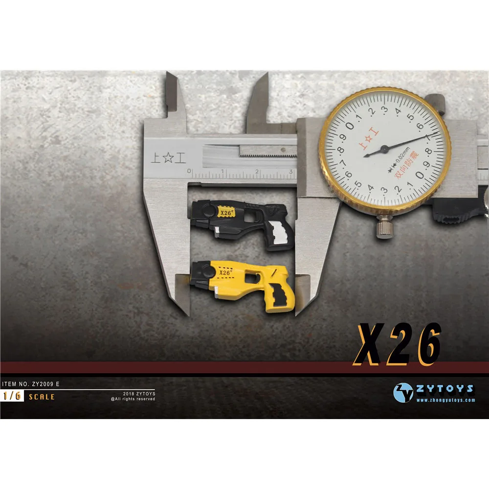 1/6 taser x26 пластиковая модель пистолета черный желтый 3