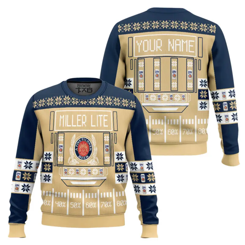Men round neck christmas ugly sweater - Фотография_5