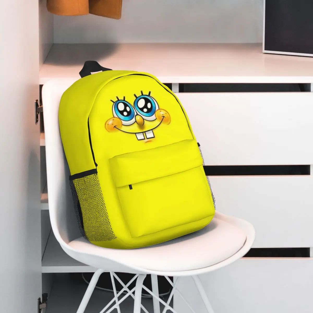 Компактный 15-дюймовый рюкзак spongebob — стильная легкая сумка - Фотография_6