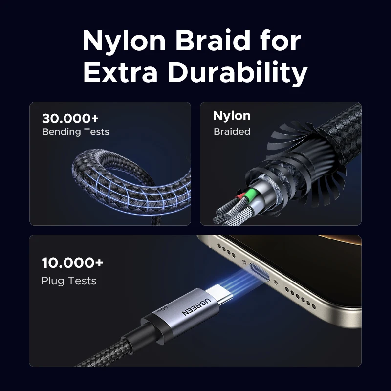 Ugreen usb c-кабель pd60w кабель - Фотография_5