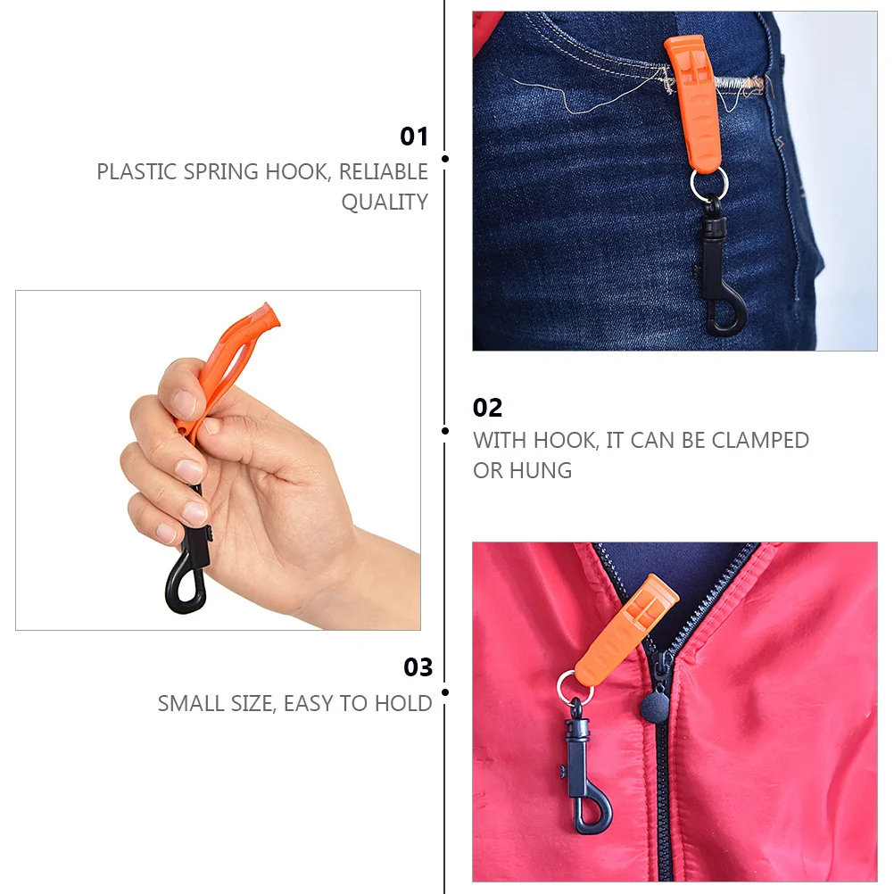 Прочный пластиковый аварийный свисток для активного отдыха - Фотография_5