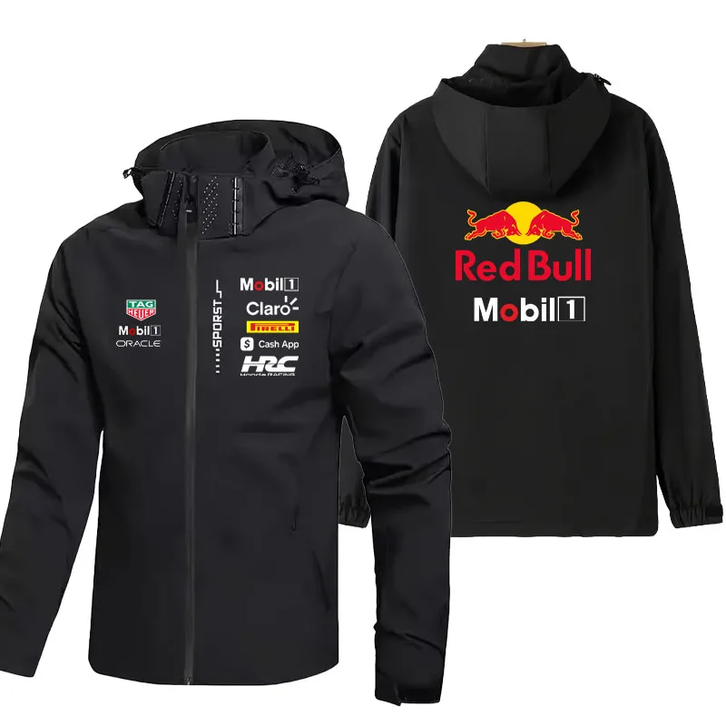 Мужская гоночная куртка с логотипом red bull