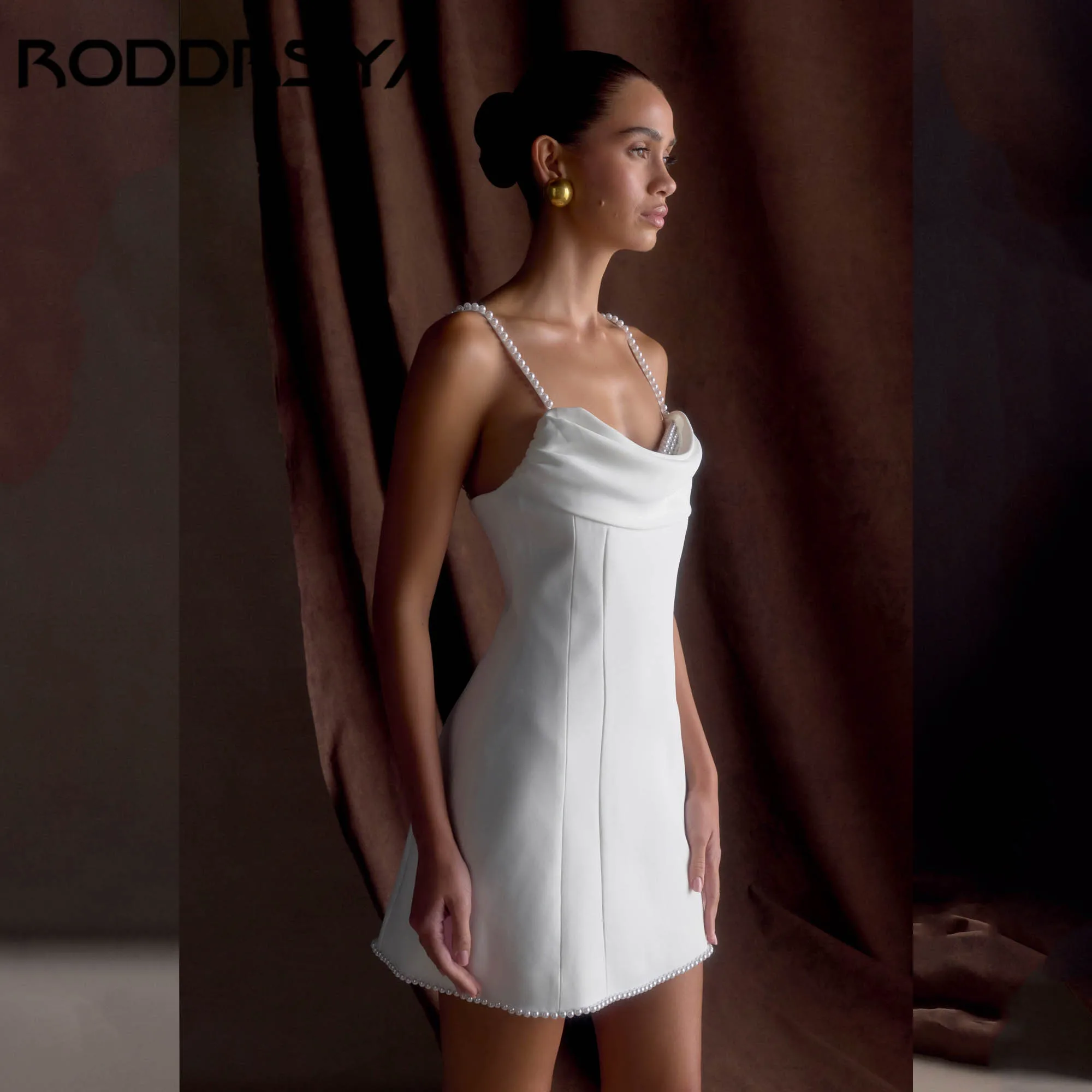 Roddrsya мини-жемчужное свадебное платье - Фотография_4