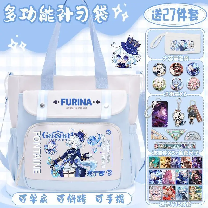 Genshin impact merchandise на одно плечо для девочек