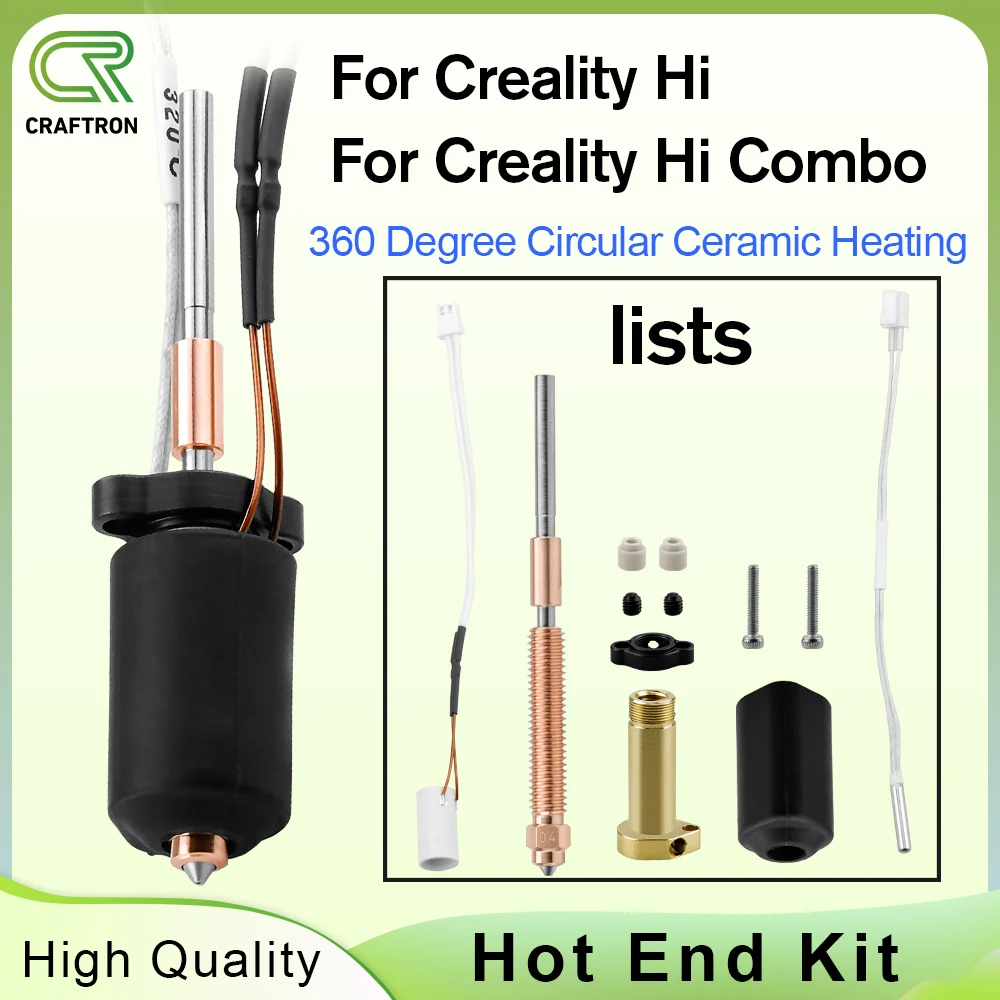 Для creality hi hi combo hotend kit из закаленной стали