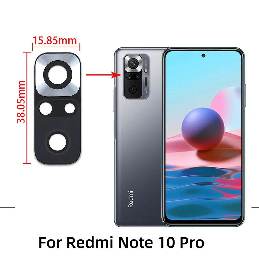Стеклянная линза задней камеры для xiaomi redmi note 10 - Фотография_5