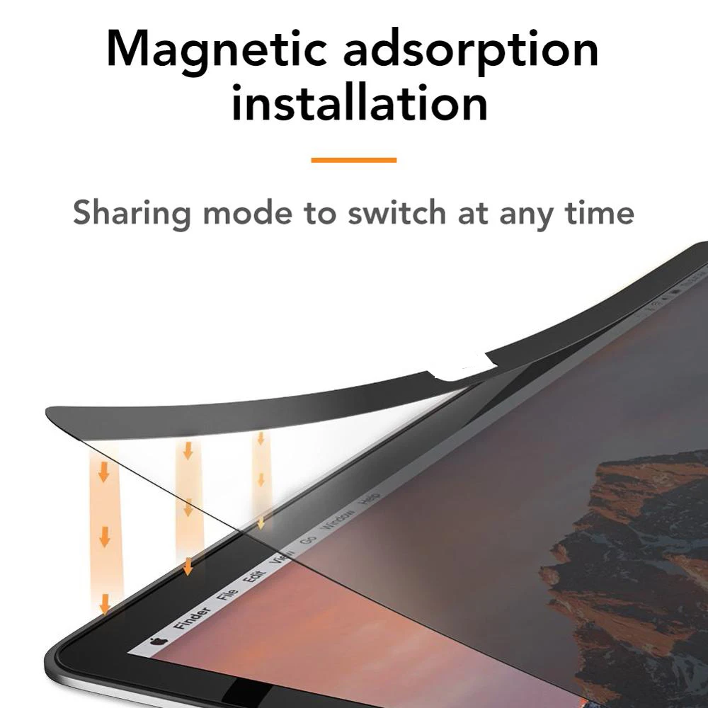 Магнитная защита экрана от подглядывания для macbook air 13 - Фотография_4