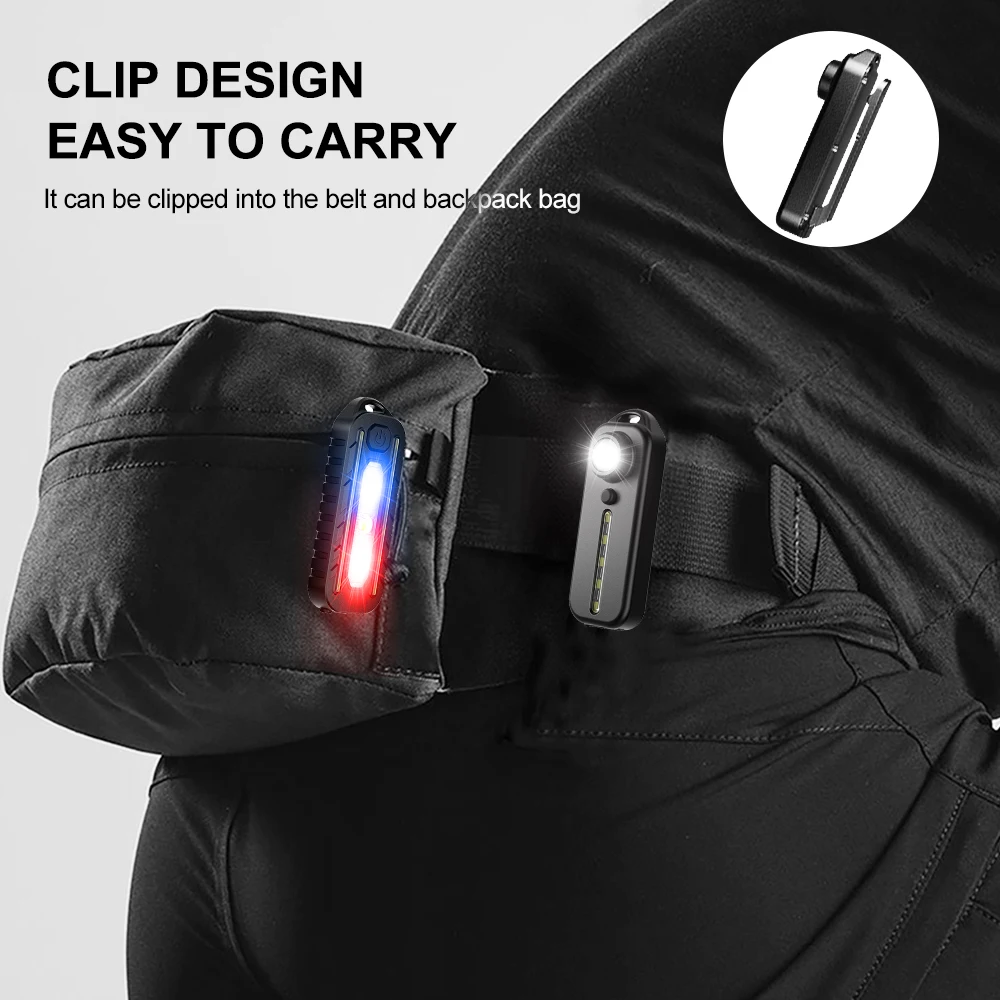 Светодиодный красный и синий сигнальный фонарь с зарядкой через usb - Фотография_5