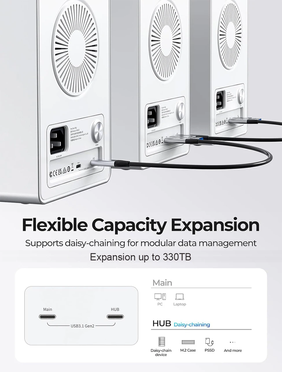 Bay 10 гбит/с sata hdd док-станция корпус ssd 2 - Фотография_4
