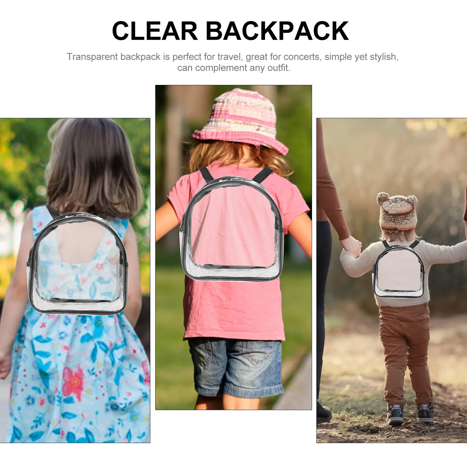 Прозрачный рюкзак прочный прозрачный - Фотография_2