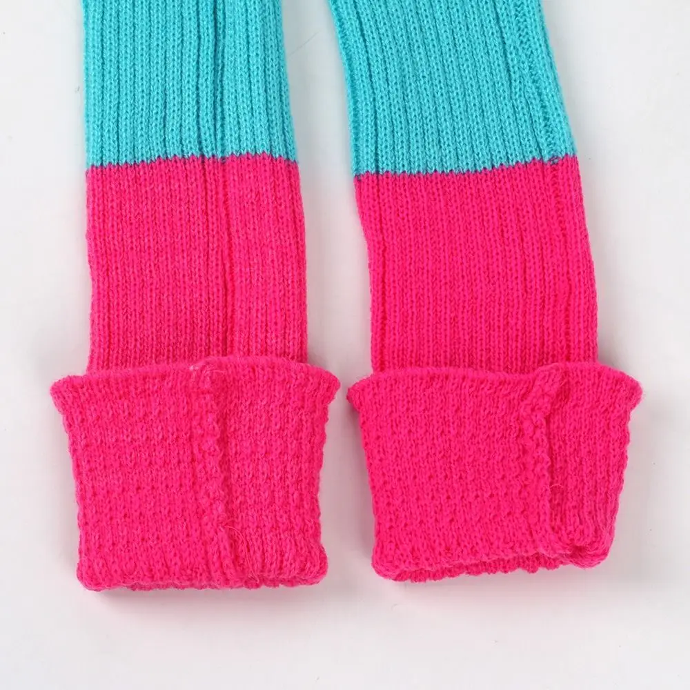 Нежные вязаные шерстяные вязаные гетры