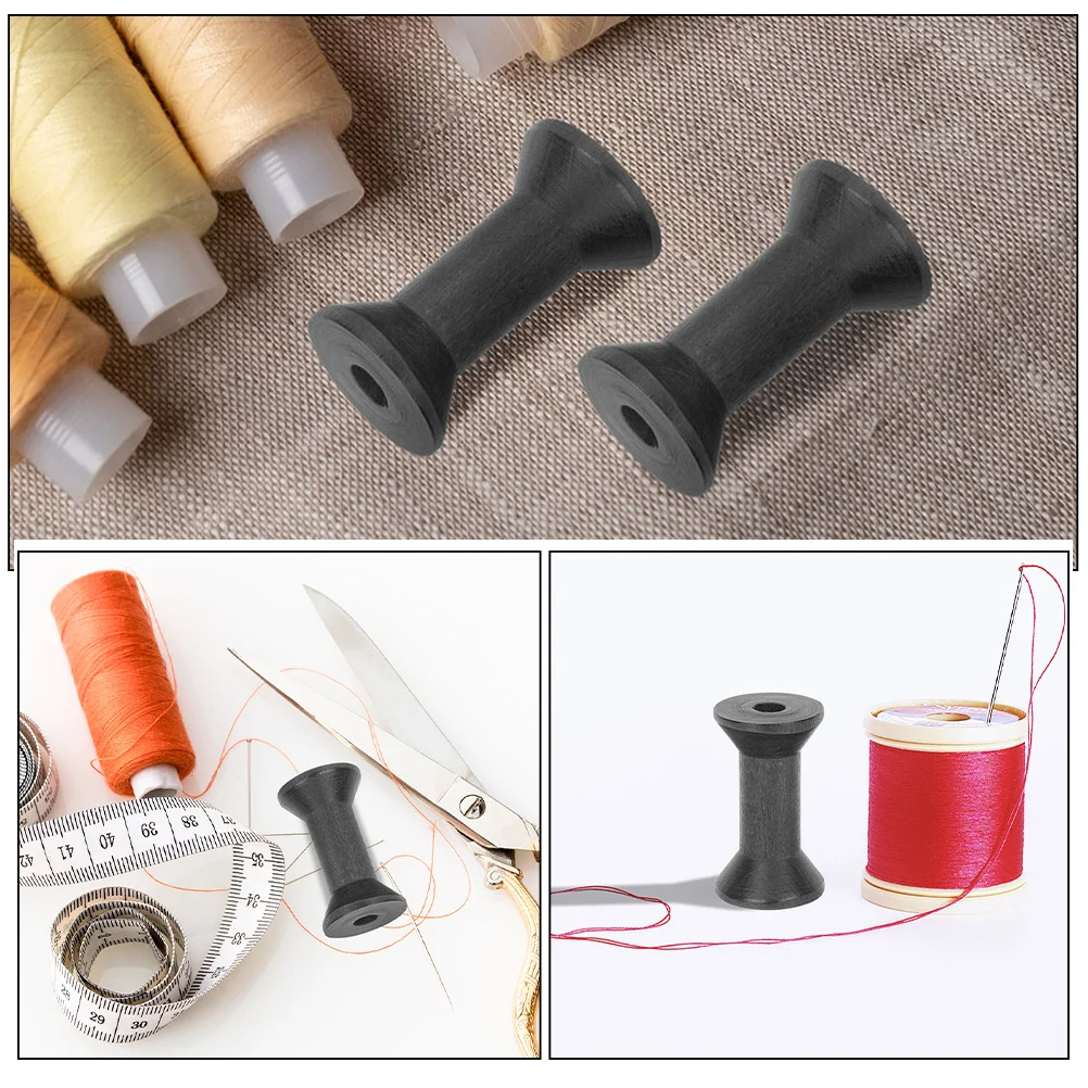 Пустые деревянные катушки для шитья ниток - Фотография_6