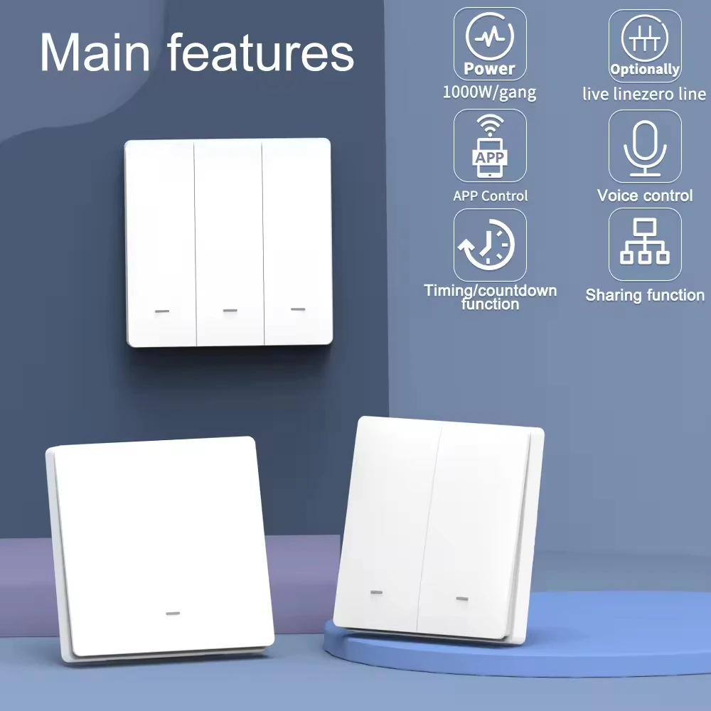 Sixwgh умный настенный выключатель - Фотография_5