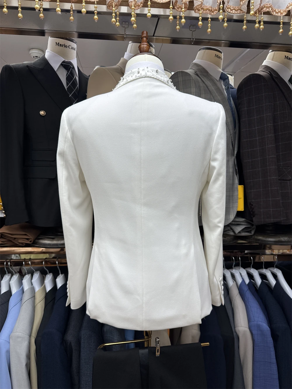 Dtlumika мужской костюм со стразами - Фотография_4