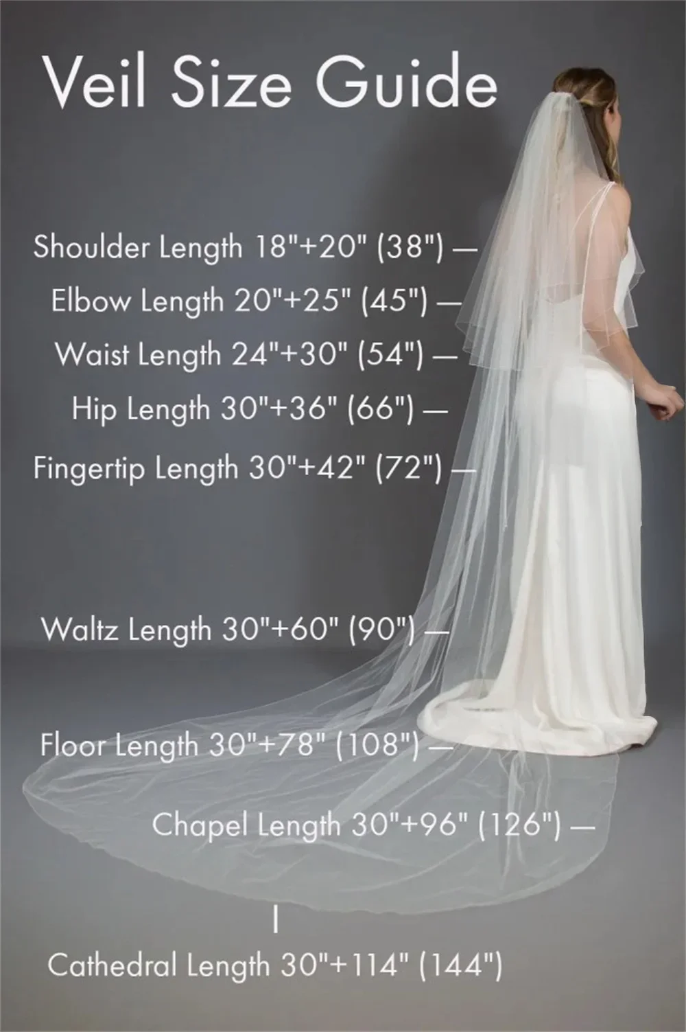 М слоновая свадебная фата цвета слоновой кости с расческой - Фотография_3