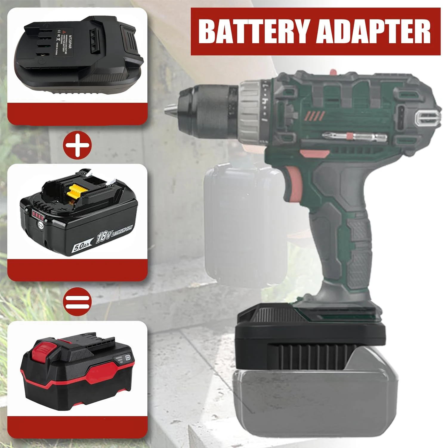 Преобразователь аккумулятора для makita 18 в