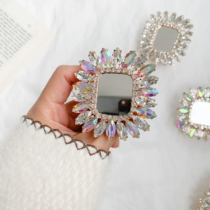 Роскошный блестящий квадратный зеркальный фотодержатель - Фотография_2