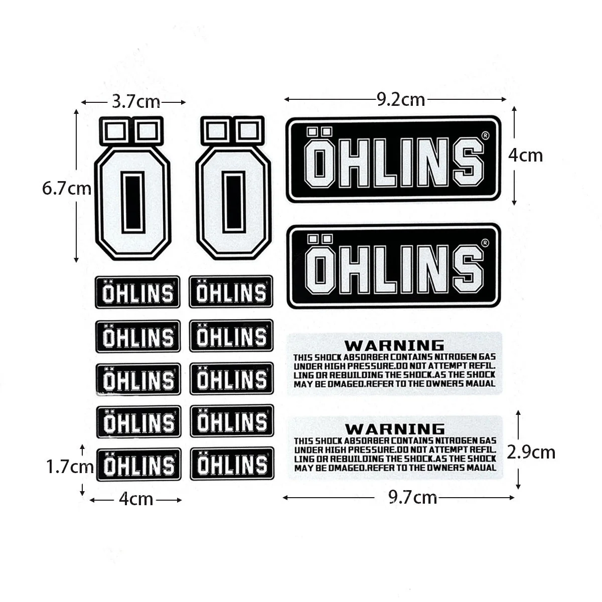 Светоотражающая наклейка ohlins - Фотография_6