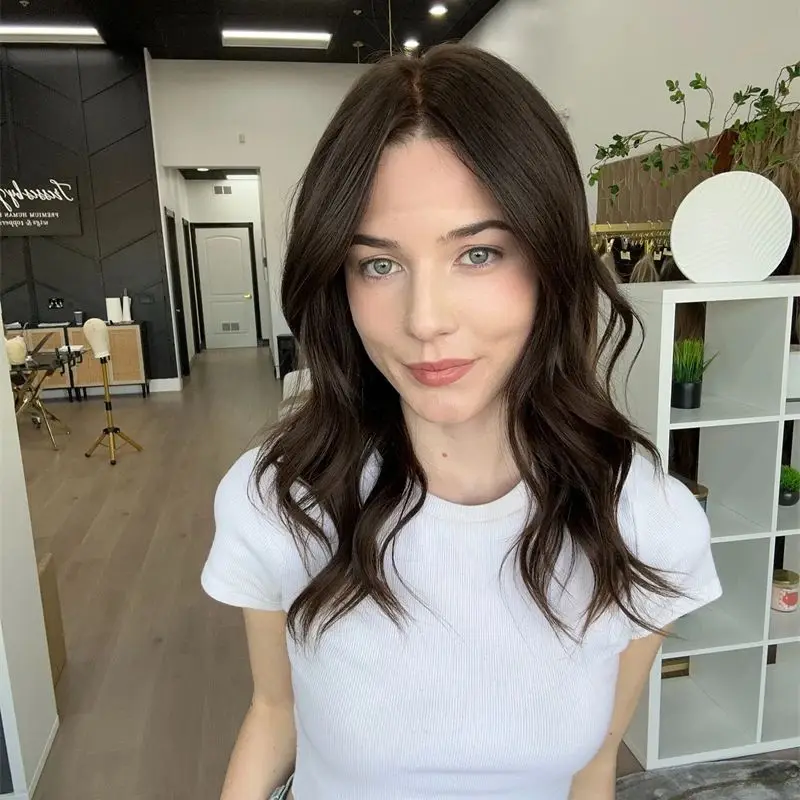 Волна боб выделите коричневый синтетический - Фотография_4