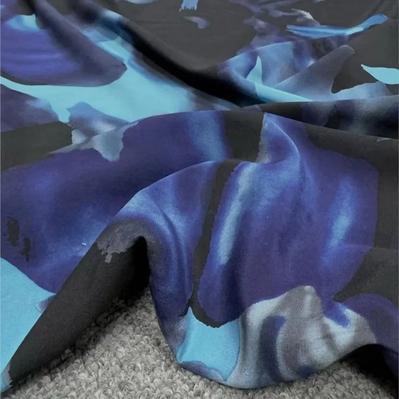 100% шелковая двойная креповая ткань - Фотография_4